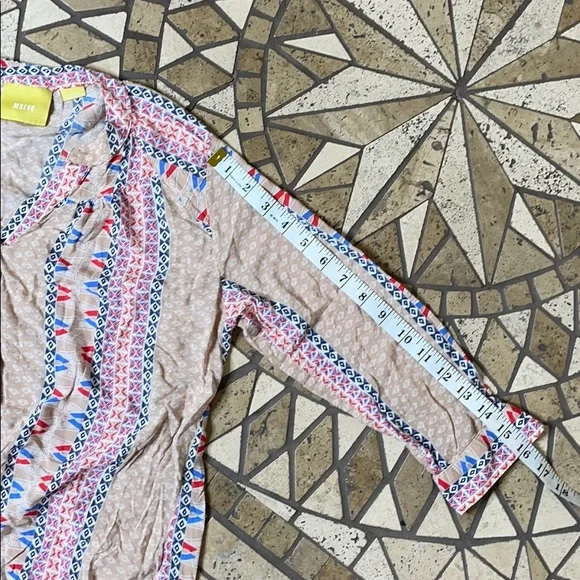 MAEVE ANTHROPOLOGIE Button Multicolored Blouse XS - Picture 7 of 9